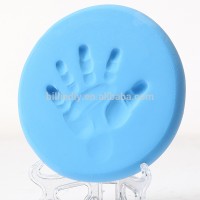 White baby handprint clay without wood frame