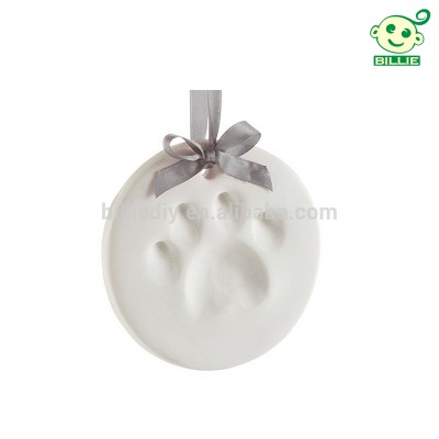 Pet paw 2d impression clay for gift