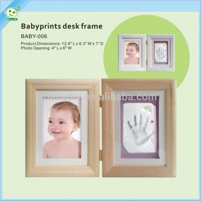 Dog Or Cat Paw Prints Pet Desk Frame With Clay Imprint Kit